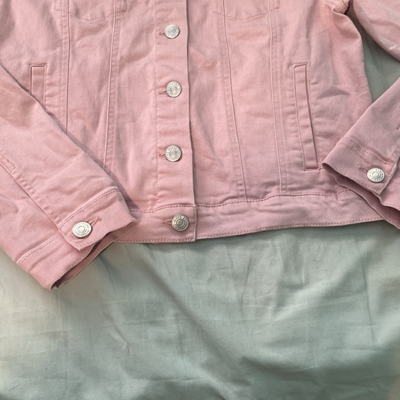 🎀 Eighty Two pink jean jacket, Size large - Picture 3 of 4
